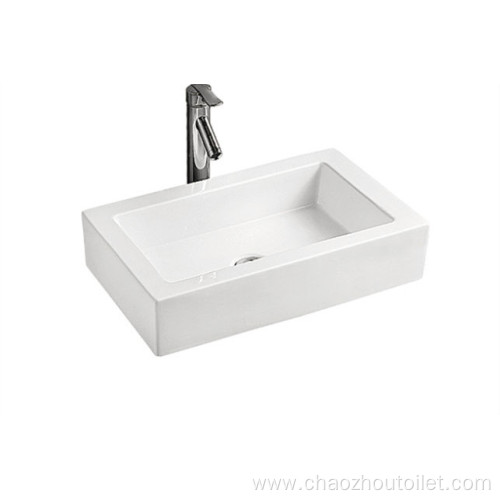 SELORA white color ceramic bathroom art wash basin